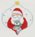 Santa with Kitty Bauble