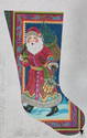 Santa with Lantern Stocking