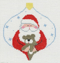 Santa with Teddy Bauble