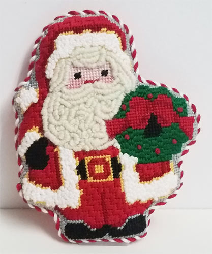 Santa with Wreath