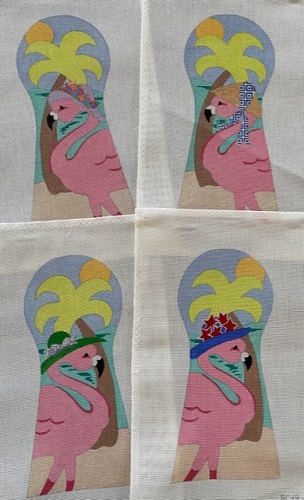 Set Of 4 Flamingo Covers