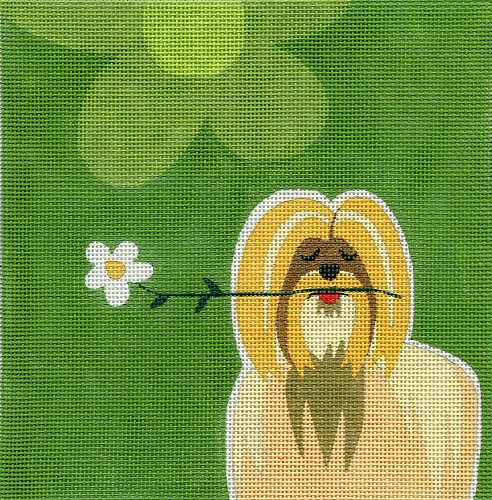 Shih Tzu w/ Flower