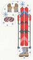 Ski Candy Cane