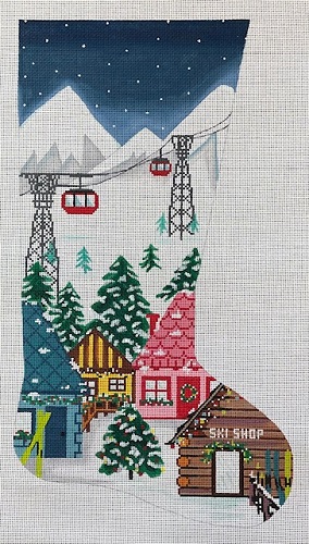 Ski Village Stocking