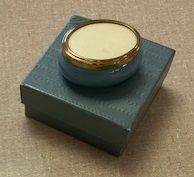 Small Oval Light Blue Porcelain Box