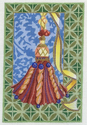Small Tassel - Green Background