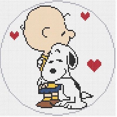 Snoopy Hugging Charlie Brown