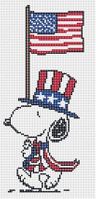 Snoopy with Flag