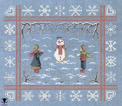 Snow Man and Snow Flakes