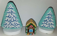 Snow Scene - (four pieces)