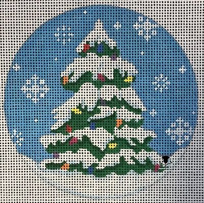 Snow Tree with Lights