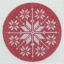 Snowflake on Red