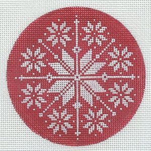 Snowflake on Red