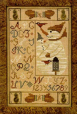 Snowman Button Sampler PS-34
