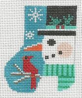 Snowman Profile Mini Sock