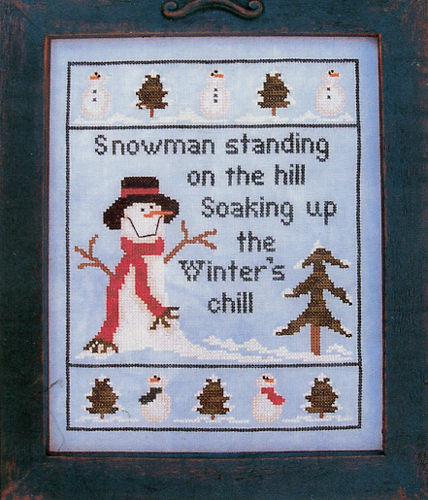 Snowman Standing on the Hill