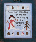 Snowman Standing on the Hill