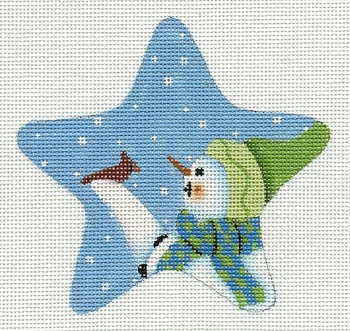 Snowman w/ Cardinal Star