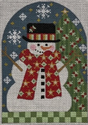 Snowman with Red Scarf