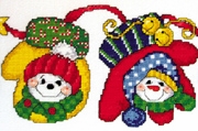 Snowmen On Mittens Row