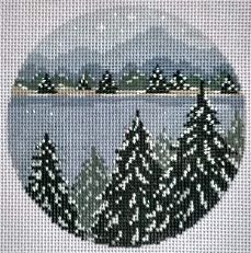 Snowy Forest Ornament