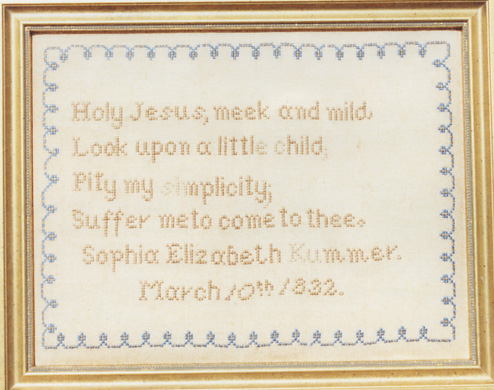 Sophia Elizabeth Kummer 1832