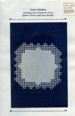 Spider Flower With Lace Border