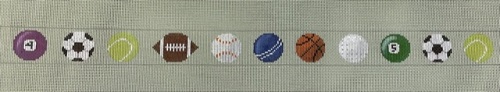Sports Balls on Green Belt