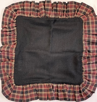 Square Brown Plaid 10ct Black