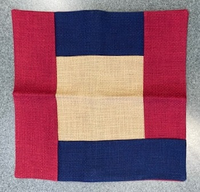 Square 10ct Red/Blue Patchwork