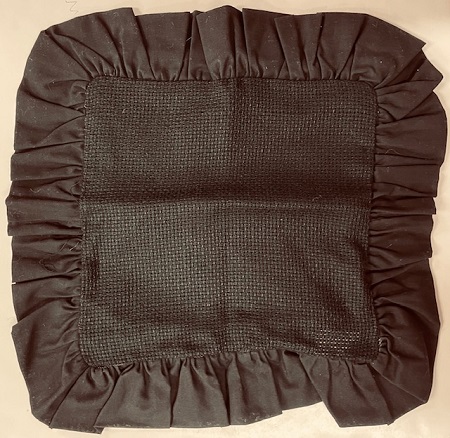 Square Solid Black 7ct Pillow