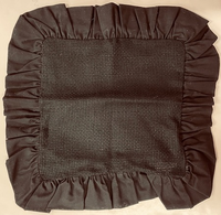 Square Solid Black 7ct Pillow