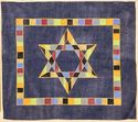 Stained Glass Star of David with Border
