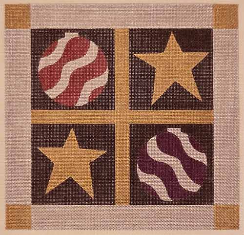 Stars and Striped Ornaments