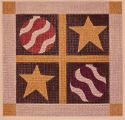 Stars and Striped Ornaments