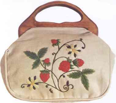Strawberries Bermuda Bag w/handle