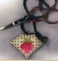 Strawberry Scissors' Fob