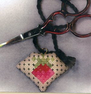 Strawberry Scissors' Fob