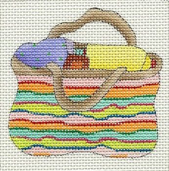 Striped Beach Bag