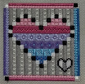 Striped Heart Jewel