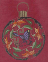Suny Ornament on Red