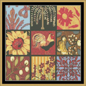 Tapestry Rooster I