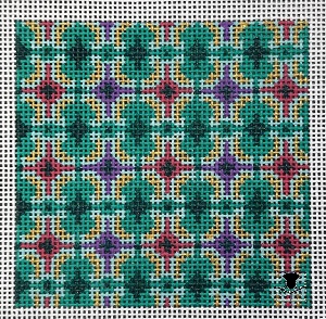 Teal, Pink, and Purple Diamonds