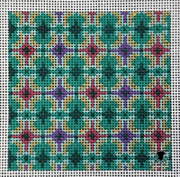 Teal, Pink, and Purple Diamonds