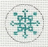 Teal Snowflake Mini