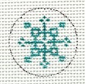 Teal Snowflake Mini