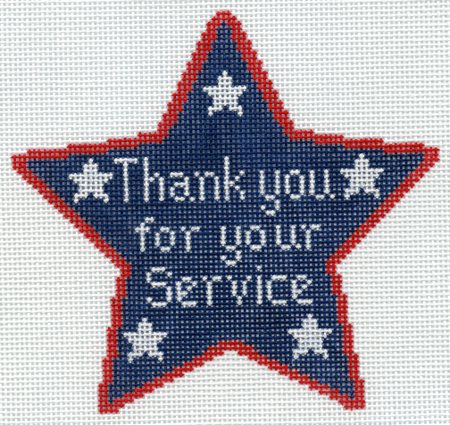 Thank You For Your Service Blue