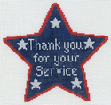 Thank You For Your Service Blue
