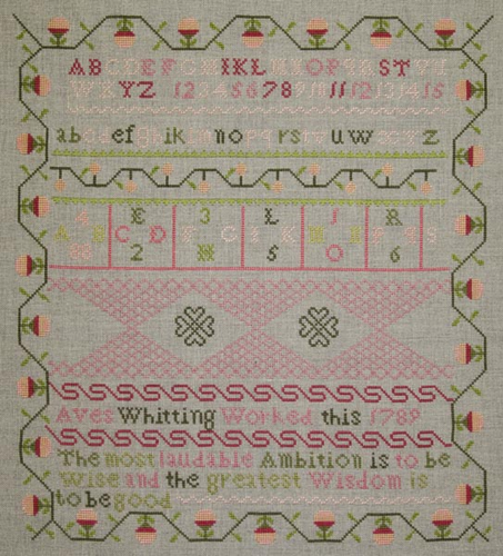 The Aves Whitting 1789 Sampler