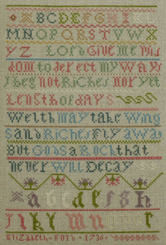 The Elizabeth Ford Sampler 1736